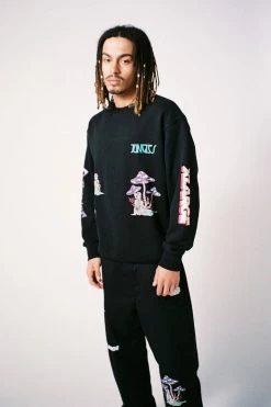 JUNGLESJUNGLES APPAREL JUNGLES JUNGLES PARADISO SWEATER BLACK 11 JUNGLESJUNGLES APPAREL JUNGLES JUNGLES PARADISO SWEATER BLACK