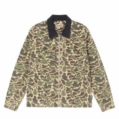 Stüssy STUSSY - WASHED CANVAS WORK SHIRT CAMO NEW ARRIVALS