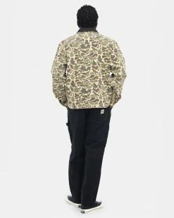 Stüssy STUSSY - WASHED CANVAS WORK SHIRT CAMO NEW ARRIVALS