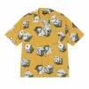 STUSSY - DICE PATTERN SHIRT MUSTARD NEW ARRIVALS