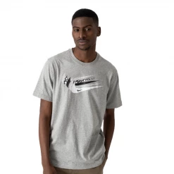 NEW ARRIVALS NIKE - LOGO GREY T SHIRT