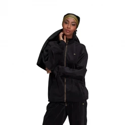 ADIDAS - VELOUR TRACK TOP BLACK NEW ARRIVALS