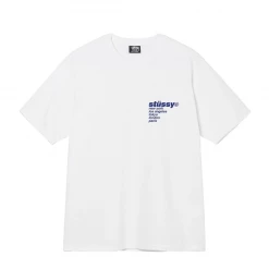 STUSSY - STRAWBERRY TEE WHITE NEW ARRIVALS
