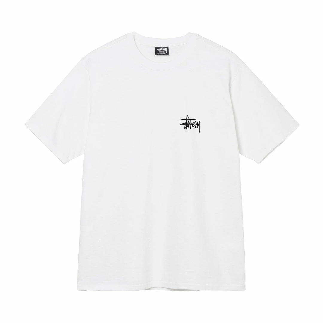 Stüssy NEW ARRIVALS STUSSY BASIC TEE WHITE 4 Stüssy NEW ARRIVALS STUSSY BASIC TEE WHITE