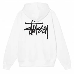 Stussy STÜSSY UNISEX BASIC HOOD - WHITE