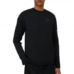 NIKE - HOODIE BLACK IN MISTO COTONE