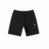 CARHARTT WIP CHASE SWEAT SHORT - BLACK/GOLD NEW ARRIVALS