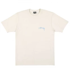 STUSSY - STATUE PIGMENT DYED TEE NATURAL NEW ARRIVALS