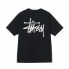 Stüssy STUSSY BASIC TEE BLACK 1 Stüssy STUSSY BASIC TEE BLACK