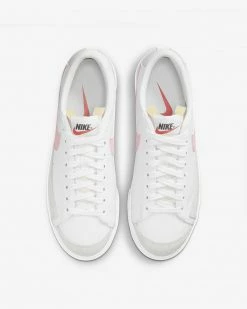 NIKE BLAZER LOW PLATFORM WHITE/PINK GLAZE