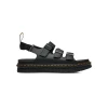 Dr.martens NEW ARRIVALS DR. MARTENS - SOLOMAN BLACK HYDRO LEATHER SANDALS