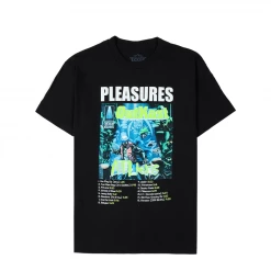 PLEASURES - ATLIENS T SHIRT BLACK
