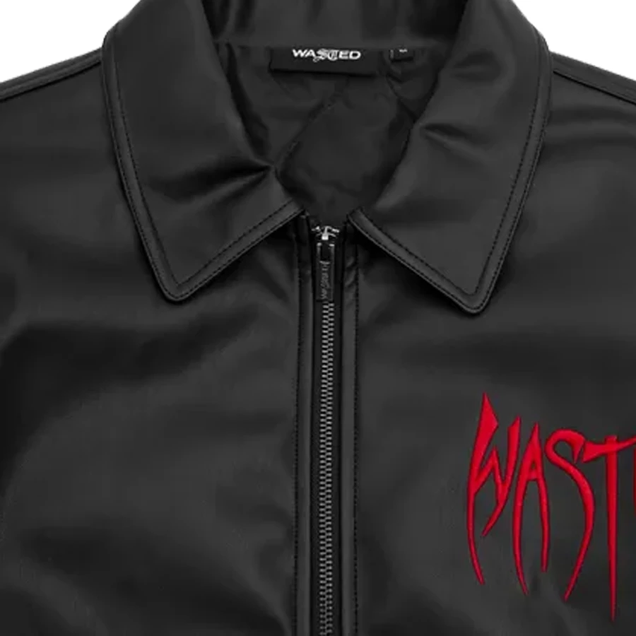 NEW ARRIVALS WASTED PARIS - WITCH FAUX LEATHER GIACCA BLACK 5 NEW ARRIVALS WASTED PARIS - WITCH FAUX LEATHER GIACCA BLACK
