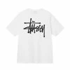Stüssy NEW ARRIVALS STUSSY BASIC TEE WHITE 1 Stüssy NEW ARRIVALS STUSSY BASIC TEE WHITE
