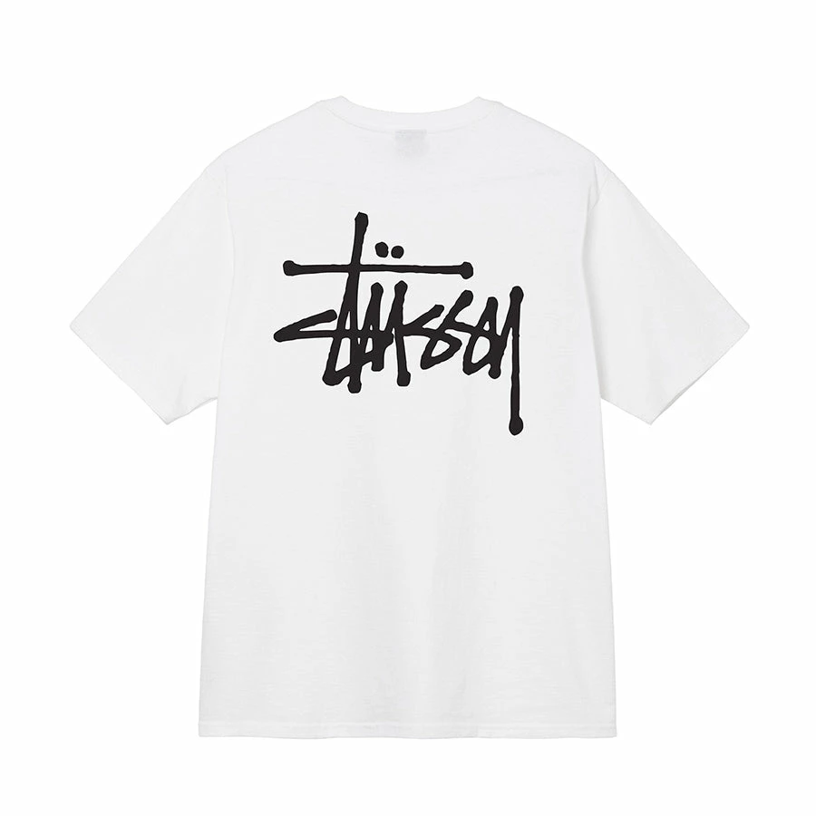 Stüssy NEW ARRIVALS STUSSY BASIC TEE WHITE 3 Stüssy NEW ARRIVALS STUSSY BASIC TEE WHITE