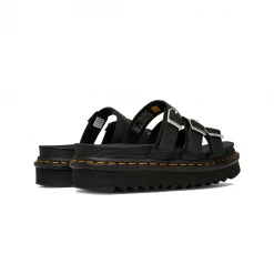Dr.martens DR. MARTENS - BLAIRE SLIDE BLACK LEATHER SANDALS NEW ARRIVALS