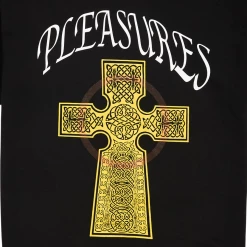 PLEASURES - VEGAN T SHIRT BLACK