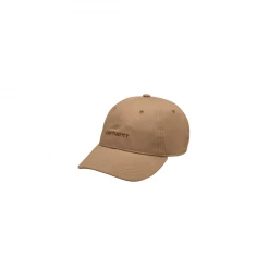 CARHARTT WIP - CANVAS SCRIPT CAP BROWN
