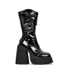 NEW ARRIVALS NAMILIA - PATENT PLATFORM BOOT BLACK