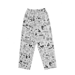Wastedparis NEW ARRIVALS WASTED PARIS - SURF PANT LOCALS ALL OVER BLANC