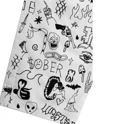 Wastedparis NEW ARRIVALS WASTED PARIS - SURF PANT LOCALS ALL OVER BLANC