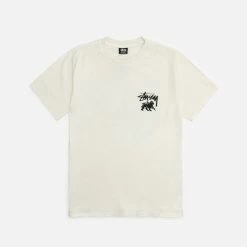 Stüssy STUSSY - RASTA DOT PIG. DYED TEE NATURAL NEW ARRIVALS
