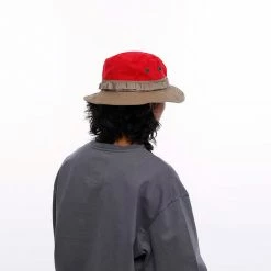 ACCESSORIES LIBERAIDERS WASHED CANVAS JUNGLE HAT RED