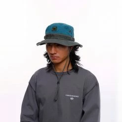 LIBERAIDERS WASHED CANVAS JUNGLE HAT GREEN ACCESSORIES