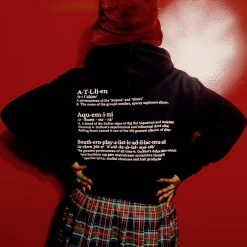 PLEASURES - VOCABOULARY HOODIE BLACK