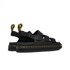 Dr.martens NEW ARRIVALS DR. MARTENS - SOLOMAN BLACK HYDRO LEATHER SANDALS