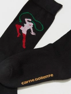 CARNE BOLLENTE DOMINATION FANTAISIES SOCKS BLACK ACCESSORIES