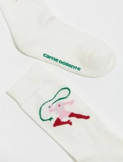 ACCESSORIES CARNE BOLLENTE DOMINATION FANTAISIES SOCKS WHITE
