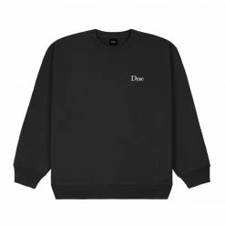 DIME CLASSIC SMALL LOGO CREWNECK BLACK NEW ARRIVALS