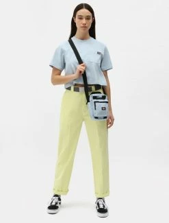 DICKIES T-SHIRT CROP PORTERDALE FOG BLUE NEW ARRIVALS