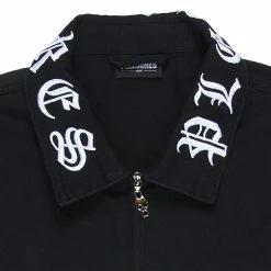 PLEASURES SLASHER WORK JACKET BLACK APPAREL