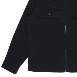 PLEASURES SLASHER WORK JACKET BLACK APPAREL