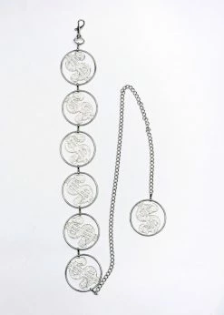 ACCESSORIES NAMILIA D-DOLLAR BODY CHAIN SILVER