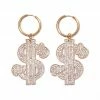 NAMILIA D-DOLLAR MINI HOOP EARRINGS GOLD