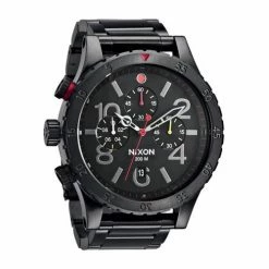 NIXON BASE 48-20 CHRONO ALL BLACK / MULTI