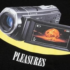 PLEASURES BLACK RECORDING T-SHIRT