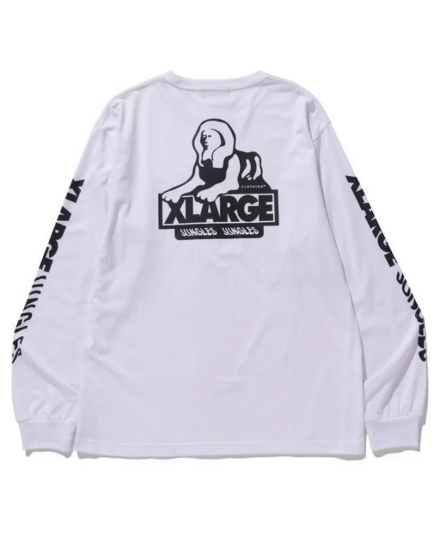 JUNGLESJUNGLES APPAREL JUNGLES JUNGLES OG XLARGE SPHINX LOGO LS TEE WHITE 4 JUNGLESJUNGLES APPAREL JUNGLES JUNGLES OG XLARGE SPHINX LOGO LS TEE WHITE