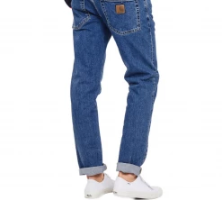 CARHARTT KLONDIKE MILLS BLUE STRETCH DENIM, BLUE STONE WASHED NEW ARRIVALS
