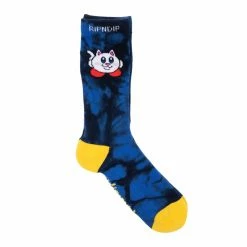 ACCESSORIES RIPNDIP NERMBY SOCKS BLUE LIGHTNING