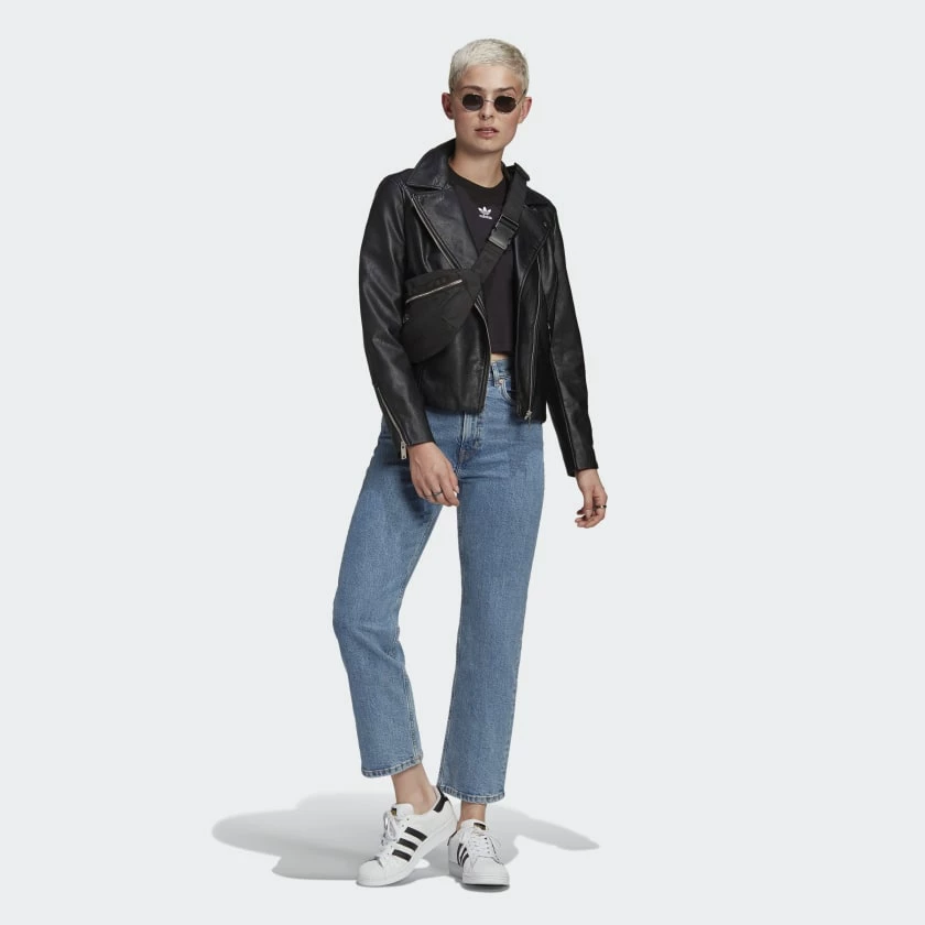 ADIDAS ADICOLOR CLASSICS ROLL-UP SLEEVE CROP W'