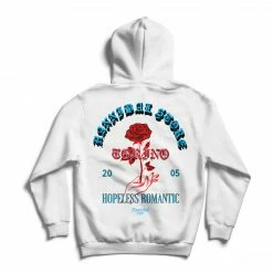 HANNIBAL SPECIALS HANNIBAL STORE HOPELESS ROMANTIC HOODIE WHITE