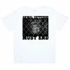 DESTROY BABYLON ANIMAL SUFFERING MUST END TEE WHITE