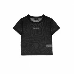 WASTED PARIS T-SHIRT MESH KAIA BLACK APPAREL