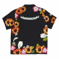 APPAREL PLEASURES BLACK HEART BUTTON DOWN SHIRT