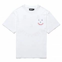 APPAREL CHRYSTIE NYC A&B SMILE LOGO T-SHIRT WHITE