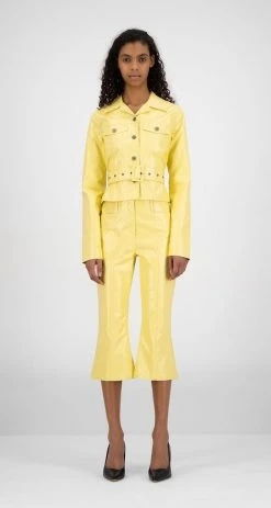 APPAREL DAILY PAPER YELLOW OSTRICH KALAT BLAZER